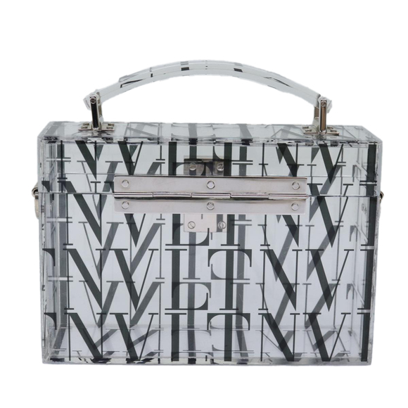 VALENTINO Hand Bag Plastic 2way Clear Auth 78373A - Picture 2 of 16